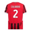 Maillot de Supporter AC Milan Calabria 2 Domicile 2024-25 Pour Enfant